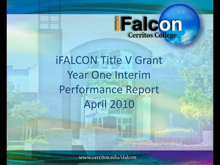 ifalcon title v grant year one interim performance report april 2010