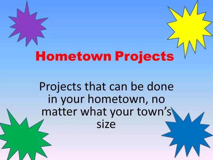 hometown projects