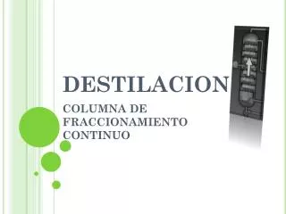 destilacion