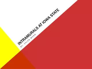 Intramurals at Iowa state