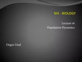 NIS - BIOLOGY