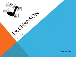 la chanson