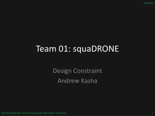 Team 01: squaDRONE