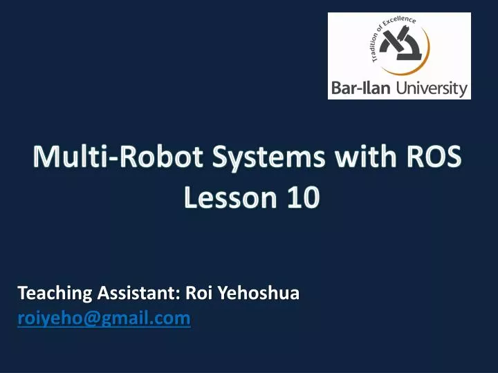 multi robot systems with ros lesson 10