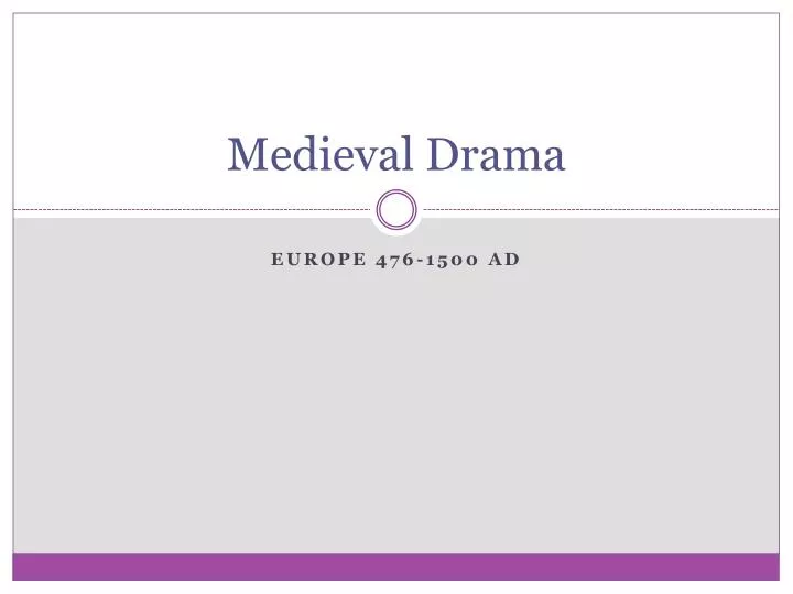 medieval drama