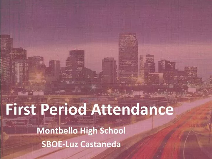 first period attendance
