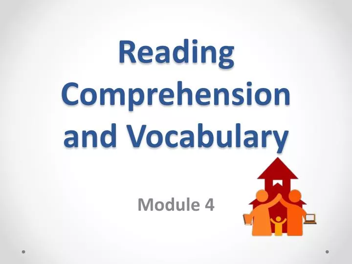 reading comprehension and vocabulary