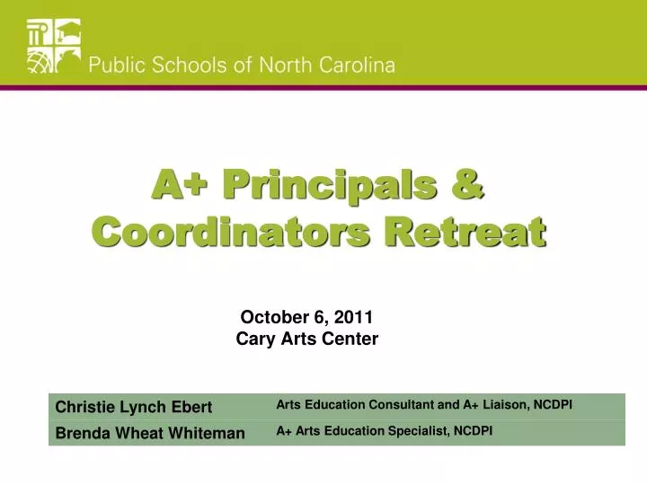 a principals coordinators retreat