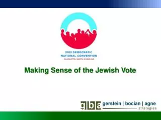 Making Sense of the Jewish Vote