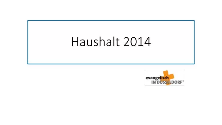 haushalt 2014