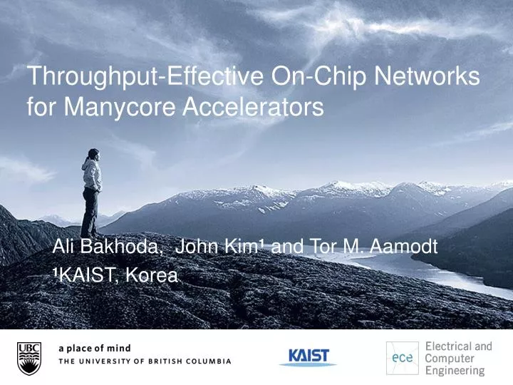 throughput effective on chip networks for manycore accelerators