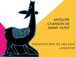 antilope chanson de jimmy hunt