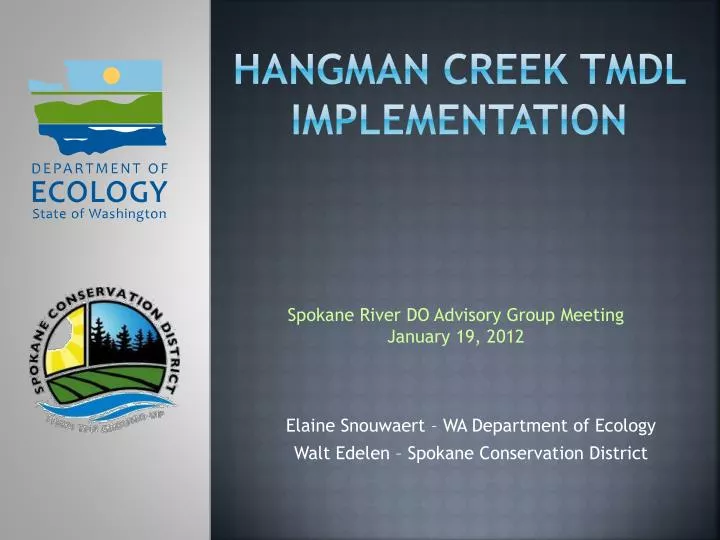 hangman creek tmdl implementation
