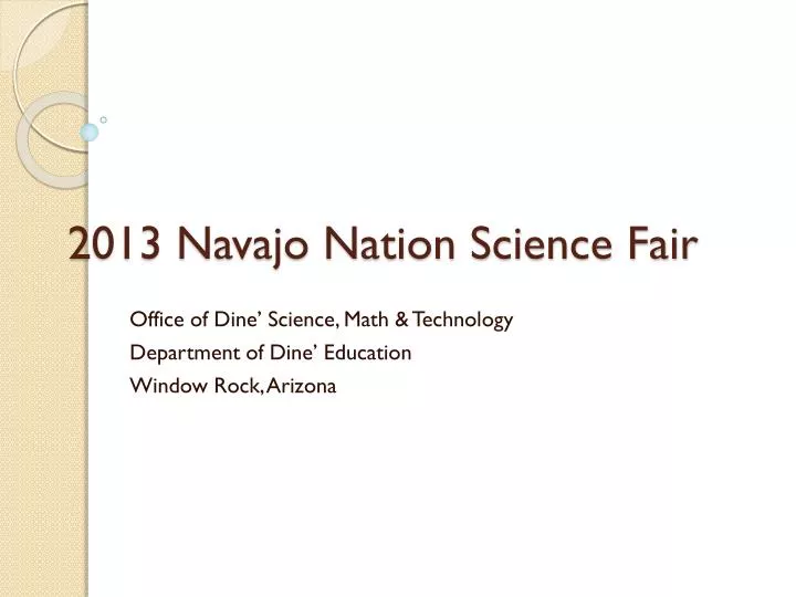 2013 navajo nation science fair