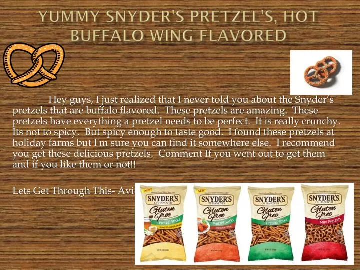 yummy snyder s pretzel s hot buffalo wing flavored