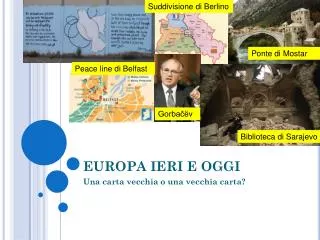 europa ieri e oggi