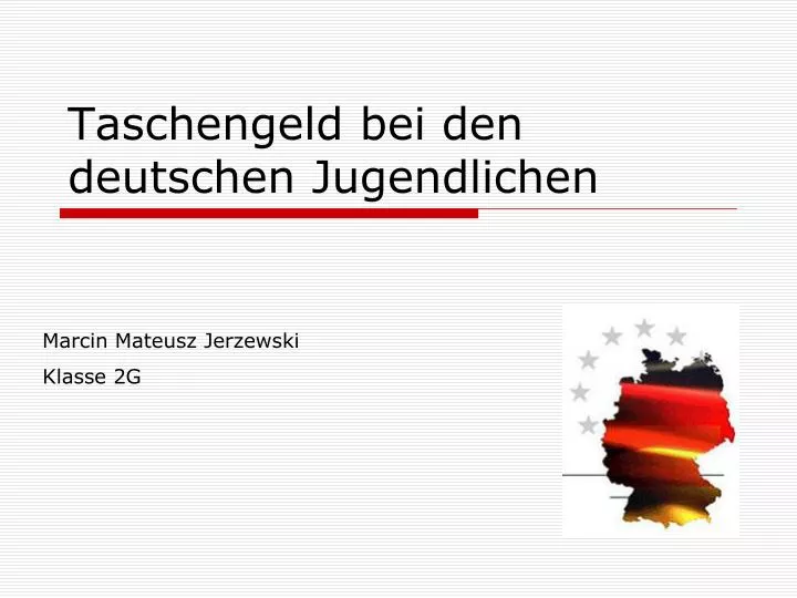 taschengeld bei den deutschen jugendlichen