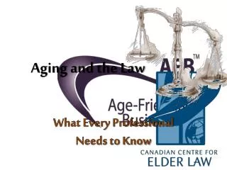 Aging and the Law