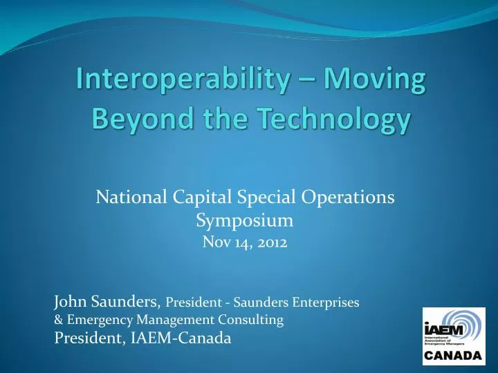 interoperability moving beyond the technology