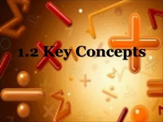 1.2 Key Concepts