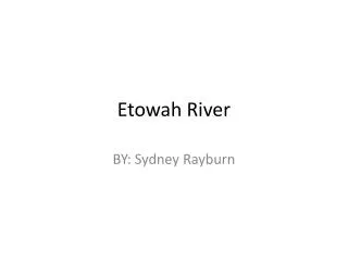 Etowah River