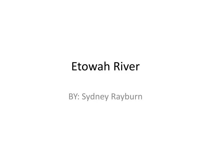 etowah river