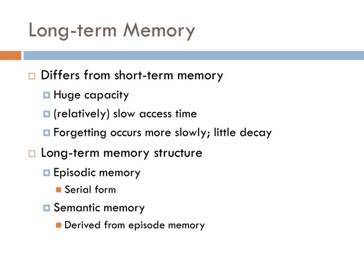 long term memory