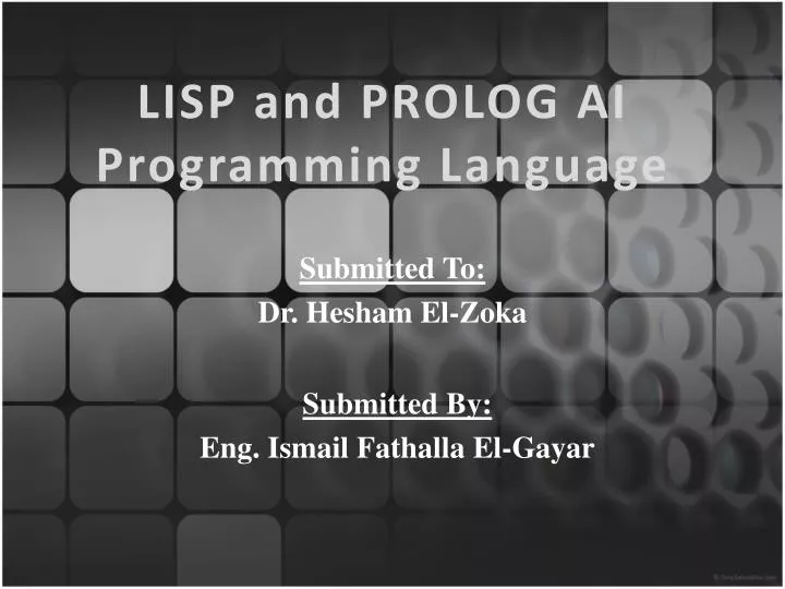 lisp and prolog ai programming language