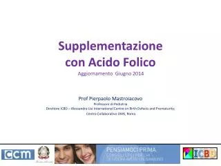 supplementazione con acido folico