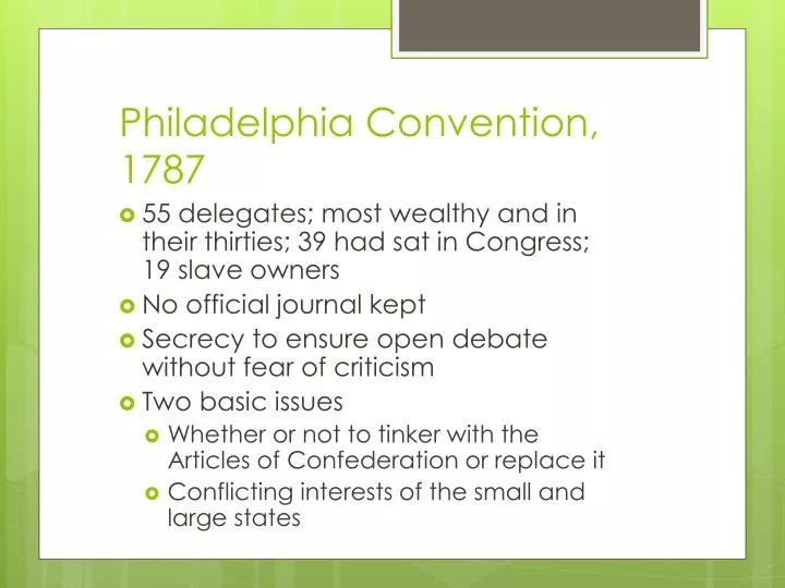 philadelphia convention 1787