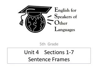 Unit 4 Sections 1-7 Sentence Frames