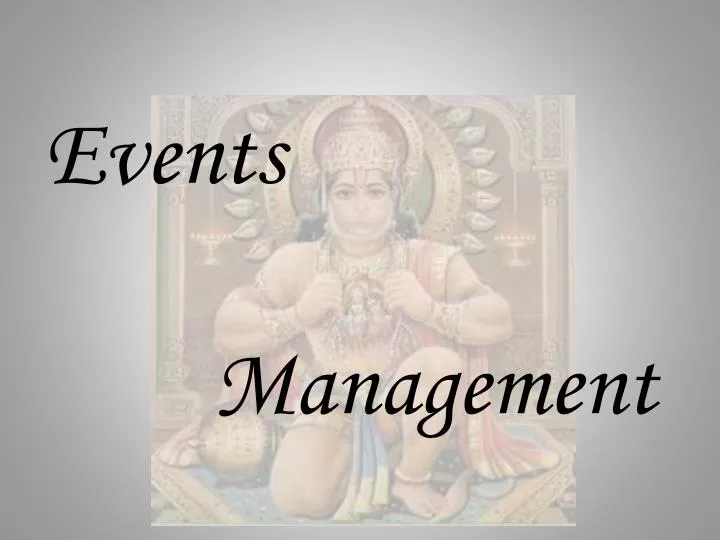 events management