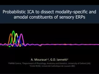 Probabilistic ICA to dissect modality-specific and amodal constituents of sensory ERPs