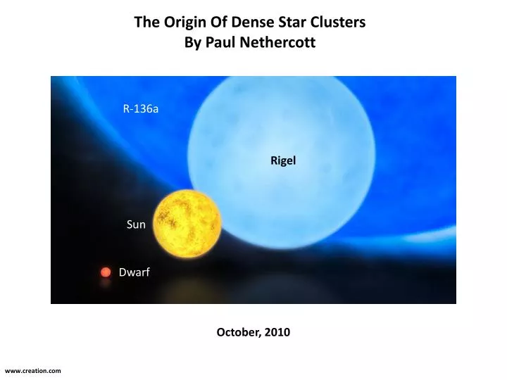 the origin of dense star clusters by paul nethercott