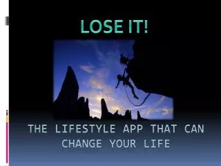 The lifestyle app that can change your life