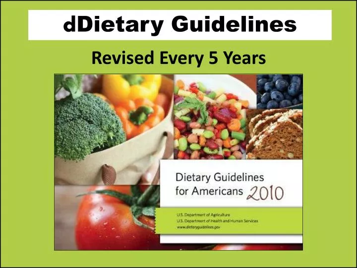 d dietary guidelines