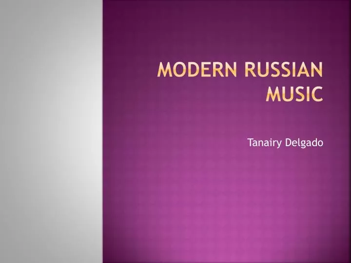 modern russian music