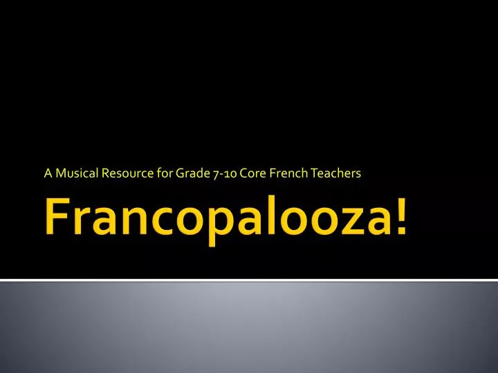 a musical resource for grade 7 10 core french teachers