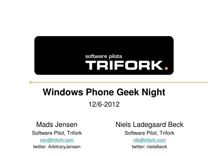 windows phone geek night