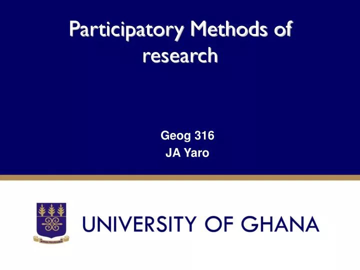participatory methods of research