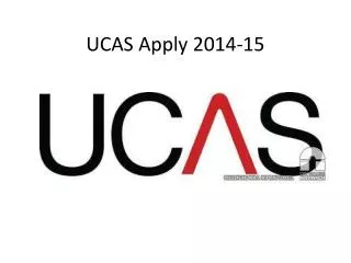 UCAS Apply 2014-15