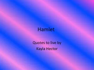 hamlet