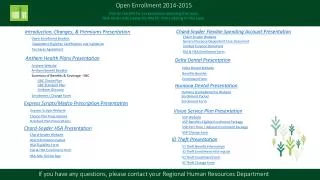 Open Enrollment 2014-2015