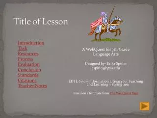 Title of Lesson
