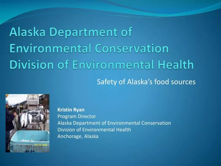 alaska department of environmental conservation division of environmental health