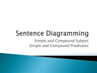 Sentence Diagramming