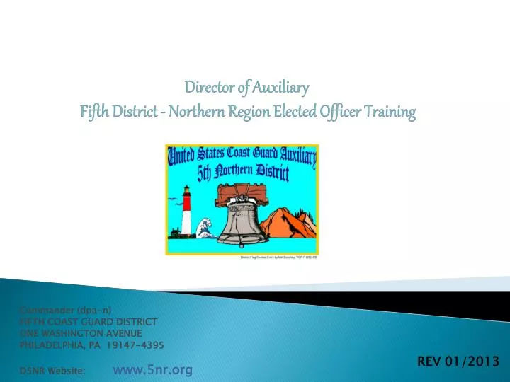 director of auxiliary fifth district northern region elected officer training