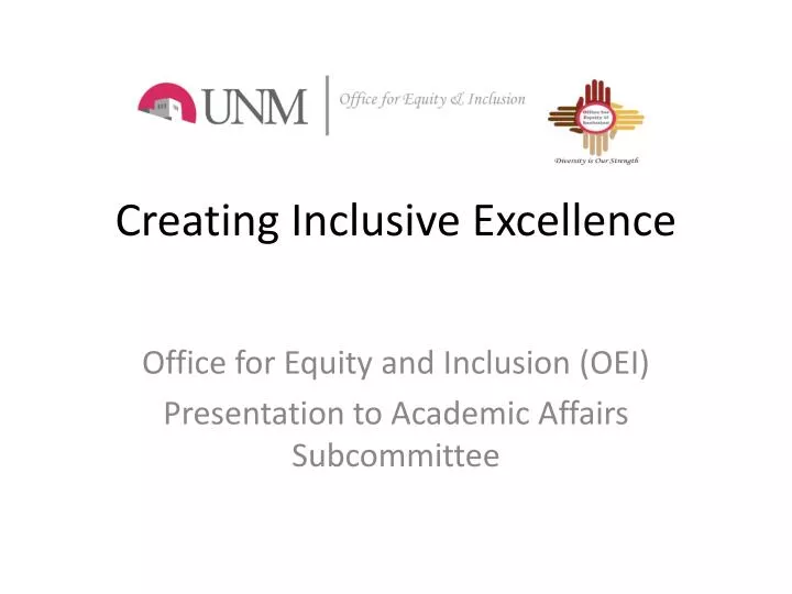 creating inclusive excellence