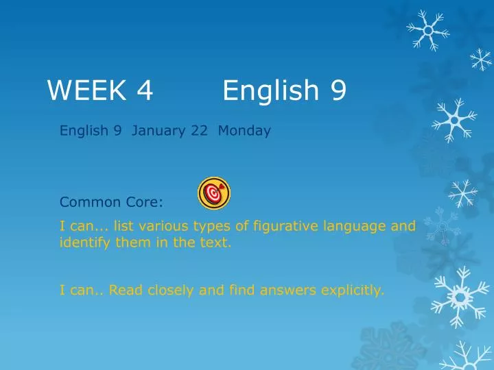 week 4 english 9