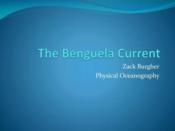 the benguela current
